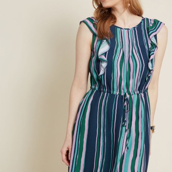 NWOT ModCloth striped dress - Picture 10 of 12